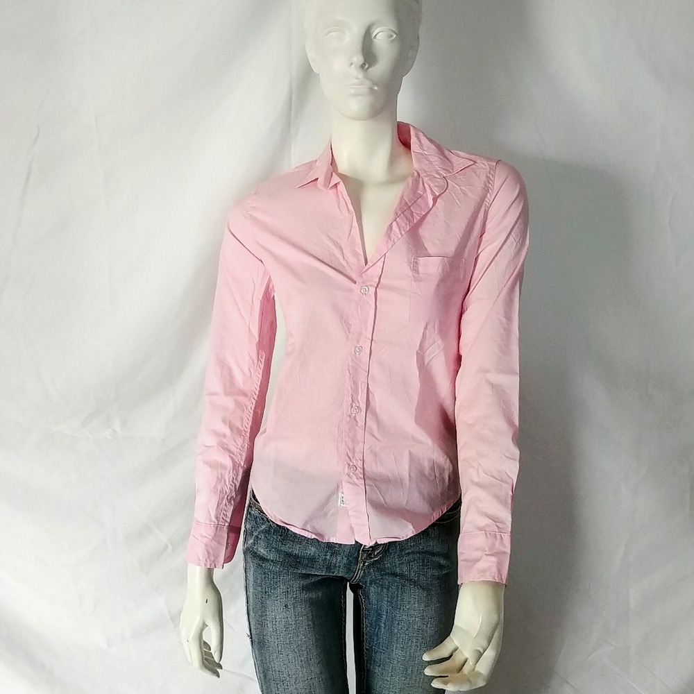 Frank & Eileen Ladies Barry Pink Button Down Shirt